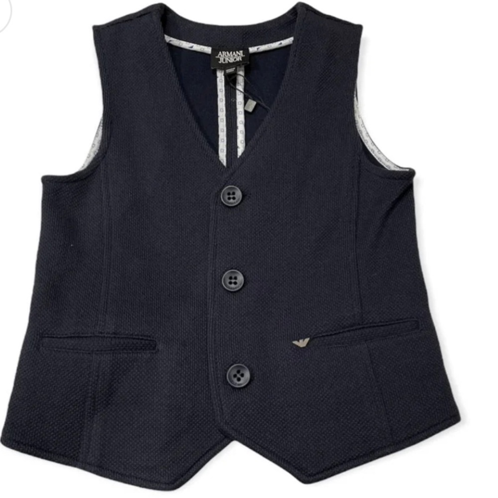 Armani Junior Black Kids Vest